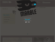 Tablet Screenshot of marblebrewery.com